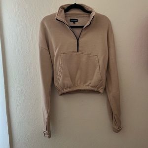 PLT Sand half zip